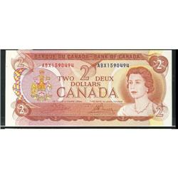 BC-47bA, 1974 $2 ABX #1590494 UNC, crisp and