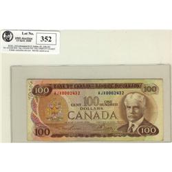 BC-52aA-i 1975  $100 #AJX0002432 Lawson-Bouey