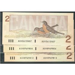 BC-55a, 1986 $2 #AUH3615407, 8969806 and 8969