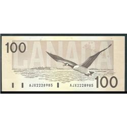 BC-60aA, 1988 $100 (Hidden back plate) No.AJX
