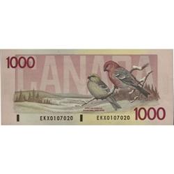 BC-61aA, 1988 $1000 No.EKX0107020. A razor sh