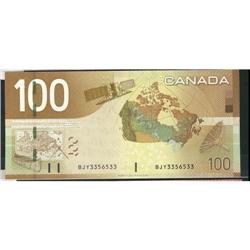 BC-66a 2004 $100 RADAR note BJY3356533 UNC,