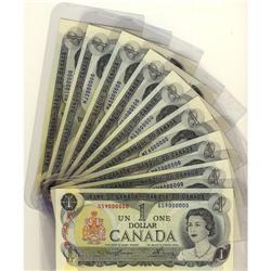 Complete set of Million numbered notes BC-46a