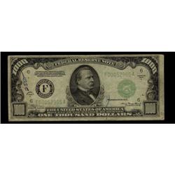 USA  1934-A $1000 Federal reserve note F00052