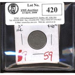 Lot of 4 USA 5¢, Includes1865S VG,1867 Fine,1