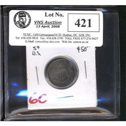 Lot of 3 USA  5¢, Includes 1868 VF,1869 VF,18