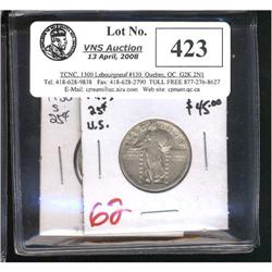 Lot of 2 USA 25¢, Includes 1918S VF, 1930S EF