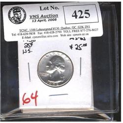 Lot of 5 USA 25¢, Includes 1947S(2), 1954S(1)