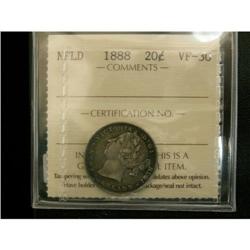 NFLD 1888 20¢ ICCS VF-30