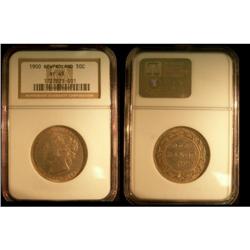 NFLD 1900  50¢ NGC EF-45