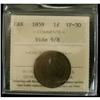 Image 1 : 1859 1¢ Wide 9/8 ICCS VF30
