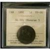 Image 1 : 1891 1¢ SL SD, Obv 3 ICCS VF30
