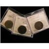 Image 1 : Lot of 3 ICCS graded  large cents. 1896 AU-55