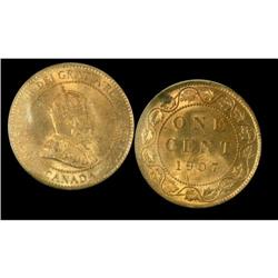 1907 1¢ ICCS MS65 red, A sublime example in t