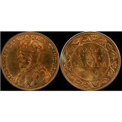 1914 1¢ ICCS MS-65 Red, 90% red lustre