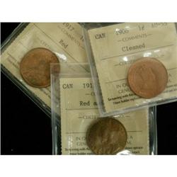 Lot of 3 coins all ICCS certified, includes 1