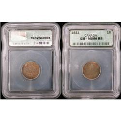 1921 1¢ ICG MS66RB.  A stunning example more