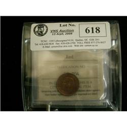 Lot of 5 ICCS graded small cents, 1946,1947,1