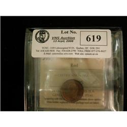 Lot of 4 ICCS graded small cents 1946,1947,19