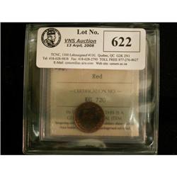 Lot of 2 ICCS graded small cents 1947, 1950,