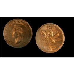 1947 1¢ ML ptd 7 ICCS MS65 Red, Great eye app