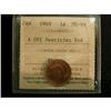 Image 1 : 1948 1¢ A Off Denticle ICCS MS-64 Red