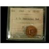 Image 1 : 1949 A to Denticle 1¢ ICCS MS-63 Red