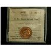 Image 1 : 1949 A to Denticle 1¢ ICCS MS-63 Red