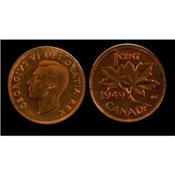 1949 A to Denticle 1¢ ICCS MS-64 Red,