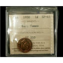 1950 1¢ ICCS SP65 Red, Cameo