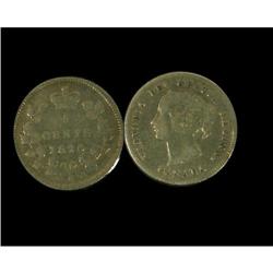 1875H 5¢ Lg date VG-10