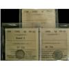Image 1 : Lot of 3 ICCS graded 5¢; 1898 VF-20, 1899 VF-