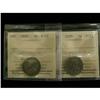 Image 1 : Lot of 2 ICCS graded 5¢ ; 1925 F-12 (2),