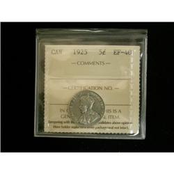 1925 5¢ ICCS EF40, Nice clean example