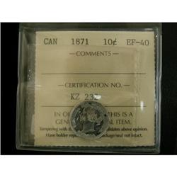 1871 10¢ ICCS EF-40