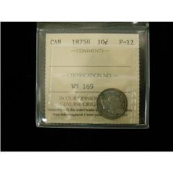 1875H 10¢ ICCS F12, Another key date problem