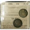 Image 1 : 1884 10¢ ICCS F15.  A nice clean and coin