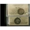 Image 1 : Lot of 2 ICCS graded 10¢ 1887 Good-6 (2),