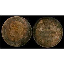 1900 10¢  ICCS MS-65, superb bluish tone with