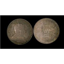 1909 10¢ Broad leaves ICCS MS63, superbly ton