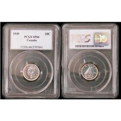 1949 10¢ PCGS SP66.  Another gem Specimen exa