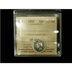 1950 10¢ ICCS SP65,  Full white example