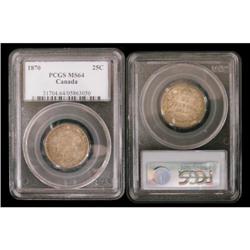 1870 25¢ PCGS MS64.  Another Gem Victorian ex