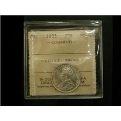 1933 25¢ ICCS MS63 Lots of lustre an no tonin