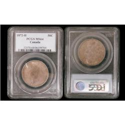 1872H 50¢ PCGS MS64.  An absolute gem Victior