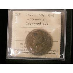 1872H INV/A 50¢ ICCS G-6