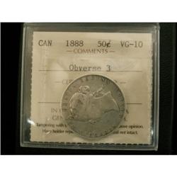 1888 obv3 50¢ ICCS VG-10