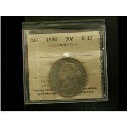 1888 50¢ ICCS F12, a popular key Victorian ha