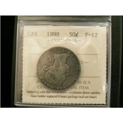 1898 50¢ ICCS Fine-12
