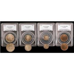 1900 Four Coin set, ALL PCGS Certified, Inclu